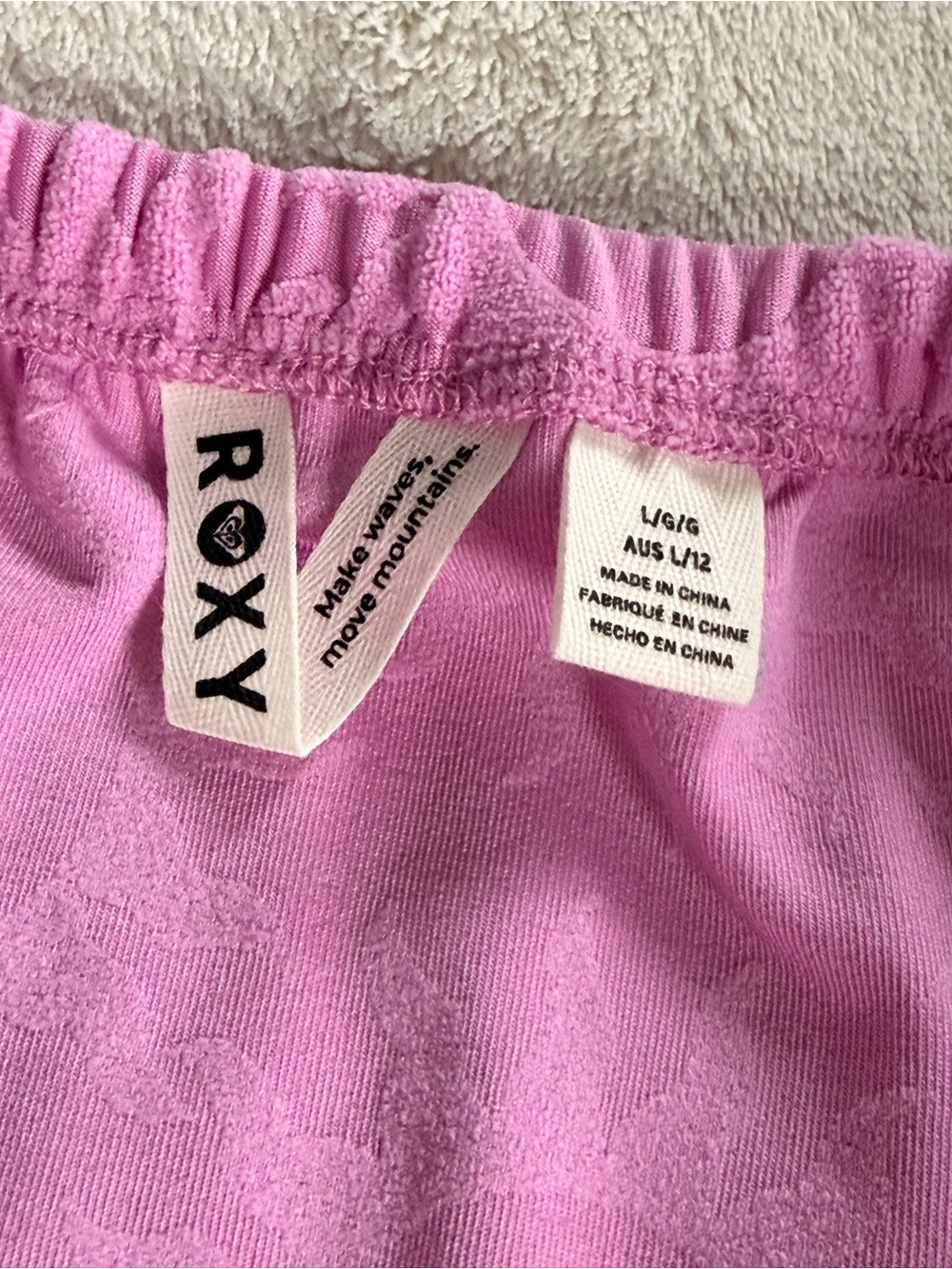 Roxy Lilac Textured Strapless Romper - Picture 2 of 10